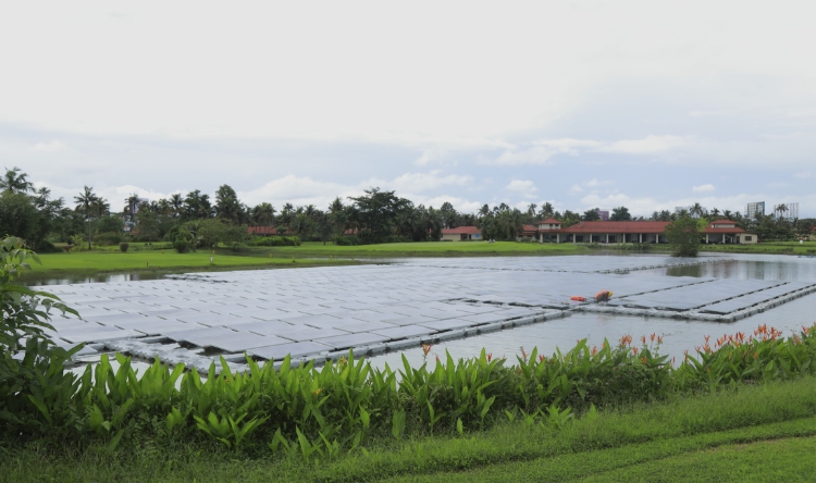 floating solar power plant