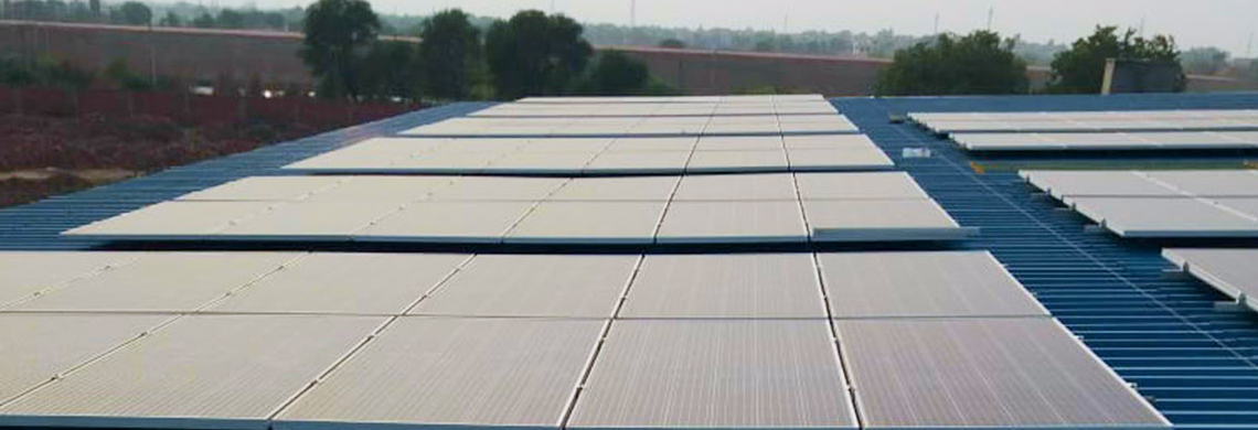 Rooftop Utility-Scale Solar Project - 910 kWp Solar Power Plant, Haryana, India