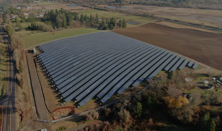 Utility-Scale Solar 21 MWp Solar Power Plant, Oregon, USA